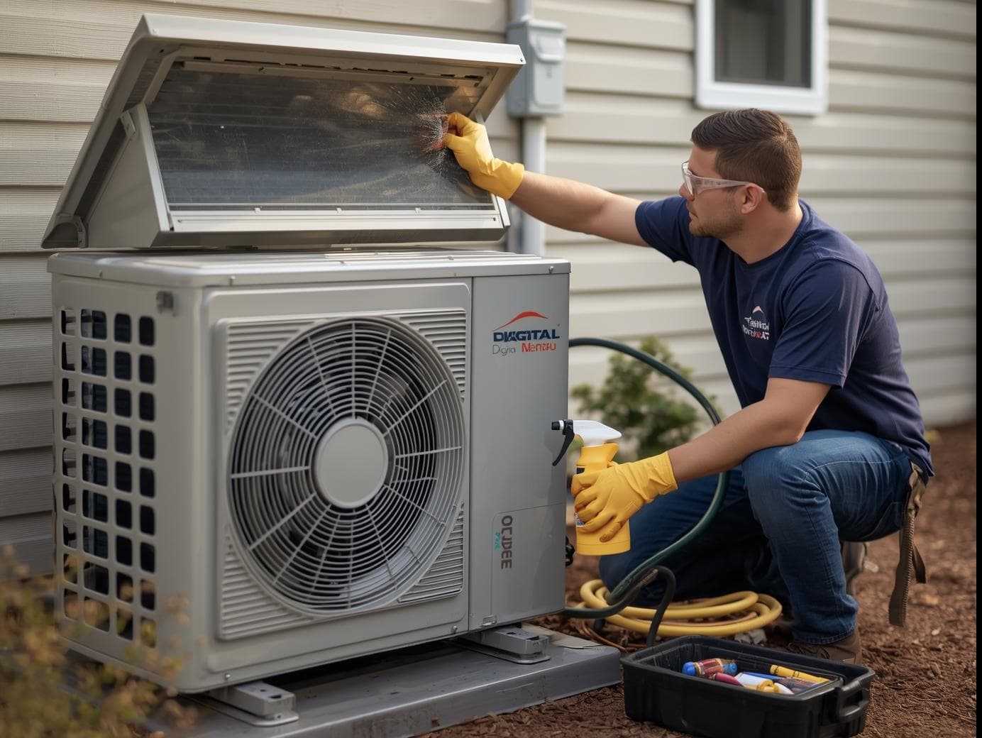 Split AC Outdoor Unit Cleaning and Maintenance
