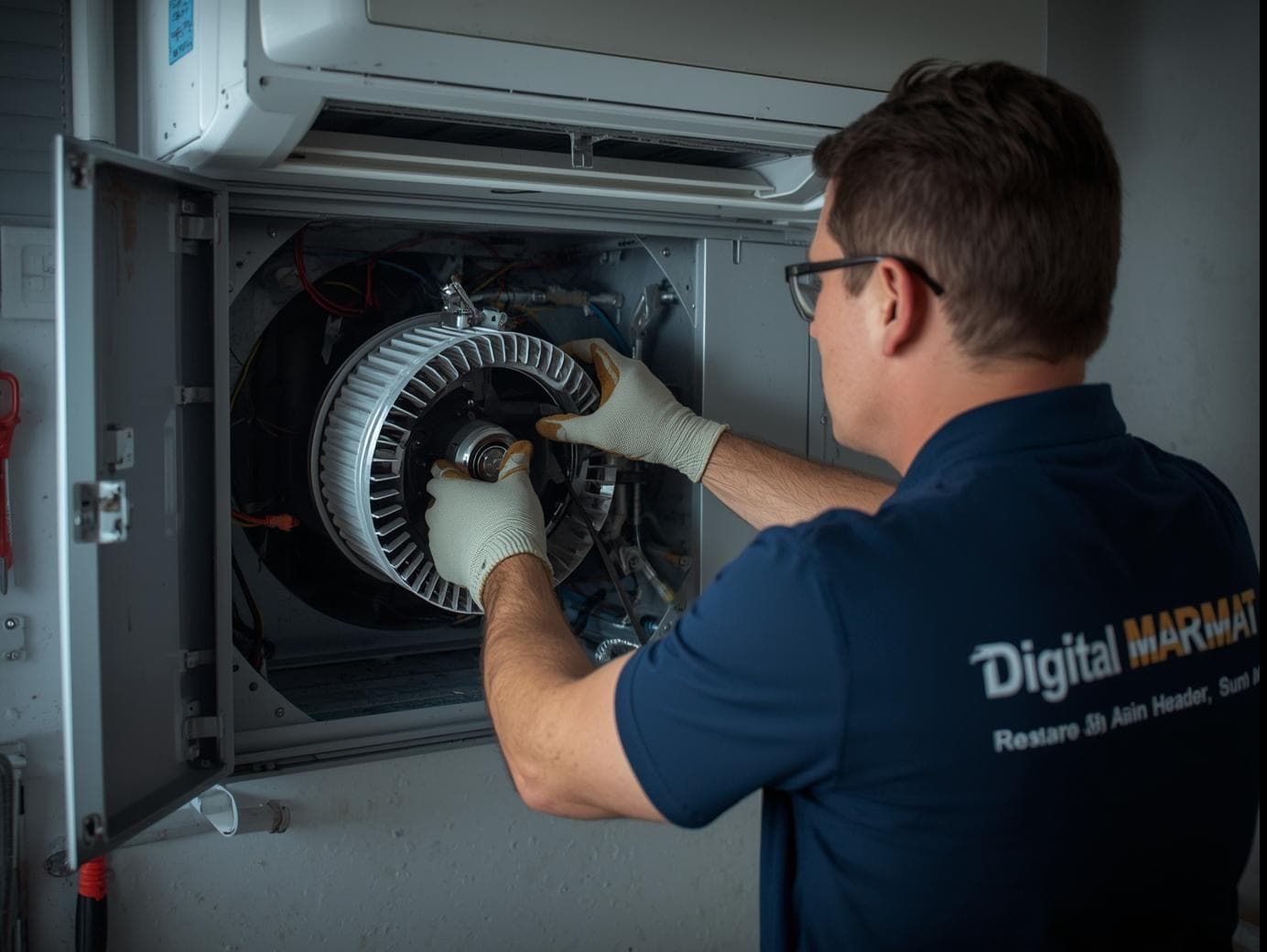 Split AC Blower Motor Replacement (2 Ton)