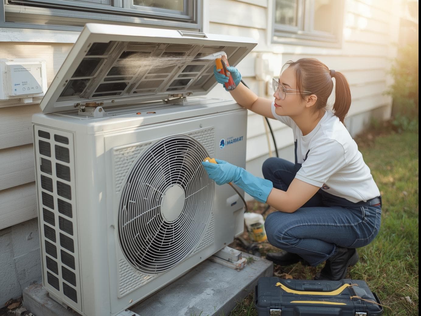 Split AC Outdoor Unit Cleaning and Maintenance